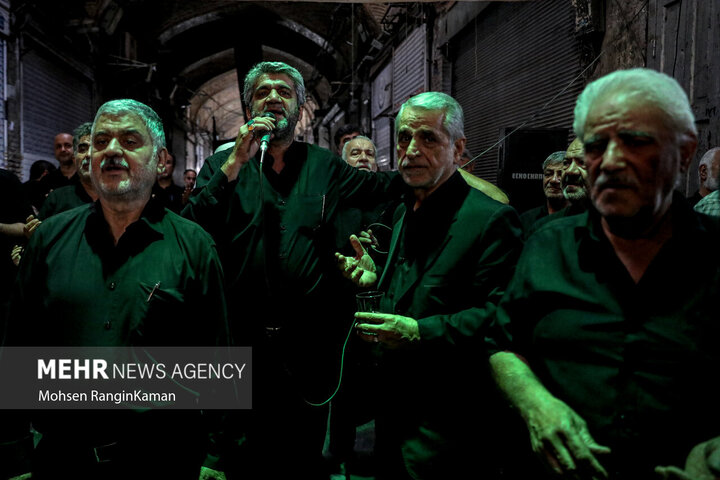 Photos: Mourning ceremony of 28th Safar at Tehran Grand Bazaar