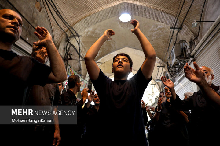 Photos: Mourning ceremony of 28th Safar at Tehran Grand Bazaar
