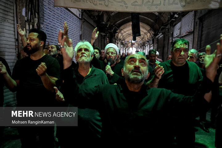 Photos: Mourning ceremony of 28th Safar at Tehran Grand Bazaar