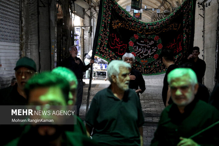 Photos: Mourning ceremony of 28th Safar at Tehran Grand Bazaar