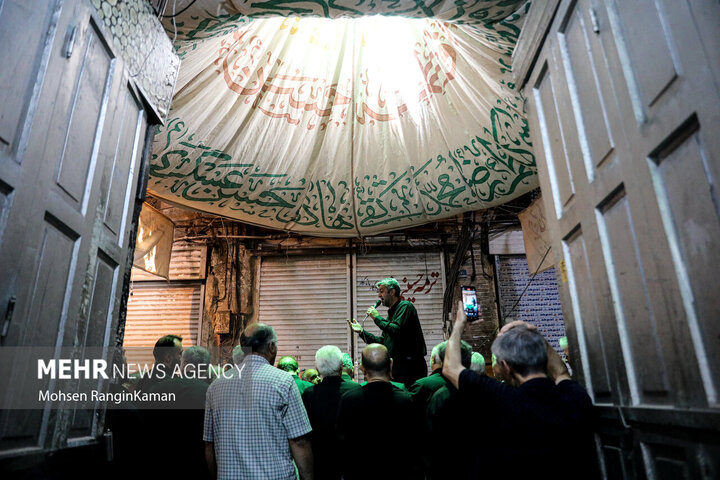 Photos: Mourning ceremony of 28th Safar at Tehran Grand Bazaar