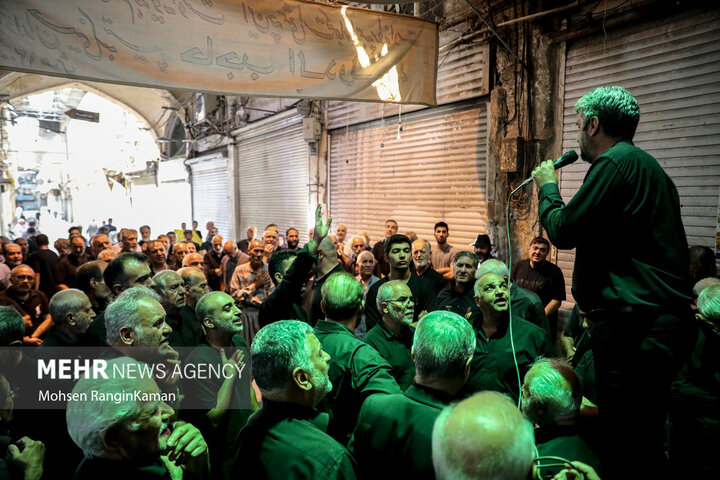 Photos: Mourning ceremony of 28th Safar at Tehran Grand Bazaar