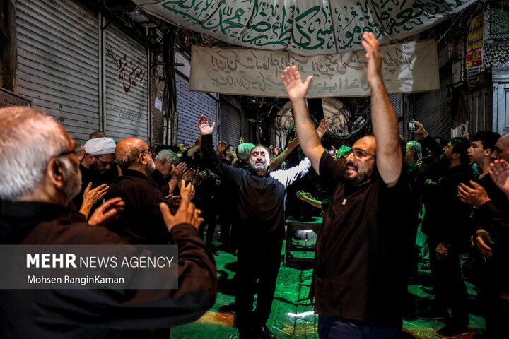 Photos: Mourning ceremony of 28th Safar at Tehran Grand Bazaar