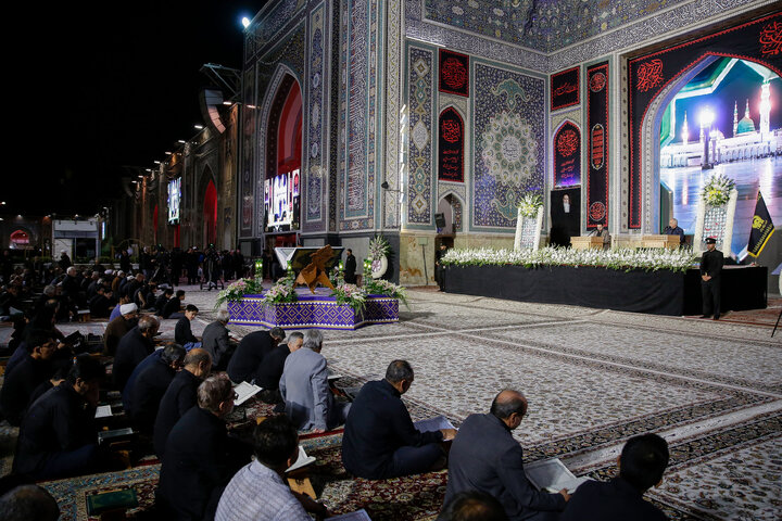 تقرير مصور/ عزاء بذكرى شهادة النبي (ص) «الأسوة الحسنة» في الحرم الرضوي الشريف