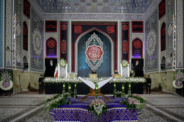 تقرير مصور/ عزاء بذكرى شهادة النبي (ص) «الأسوة الحسنة» في الحرم الرضوي الشريف