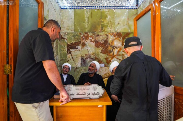 36 محطّة استفتاء و تلاوة قرآنية للزائرين بذكرى شهادة الرسول الأعظم (ص) في النجف الأشرف