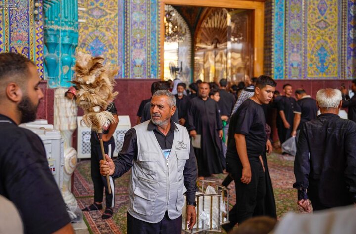 2500 متشرّفٍ بالخدمة شاركوا في ذكرى شهادة الرسول الأعظم (ص) في العتبة العلويّة المقدّسة