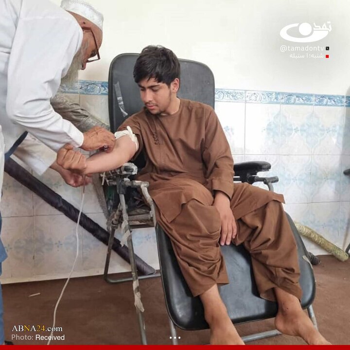 اهدای خون در قندهار به مناسبت شهادت ائمه‌ی اطهار (ع)