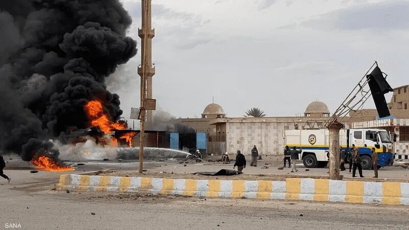 Pag-atakeng Suicidal ng ISIS sa Checkpoint sa Mayadin, Deir ez-Zor, Syria