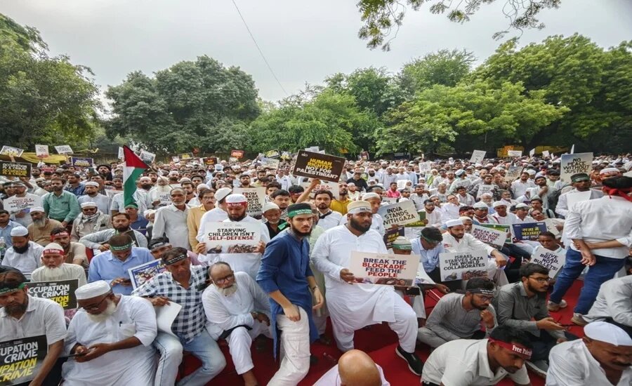 Massive Protest in Delhi Demands Action on Gaza Crisis, Deplores Israeli Aggression