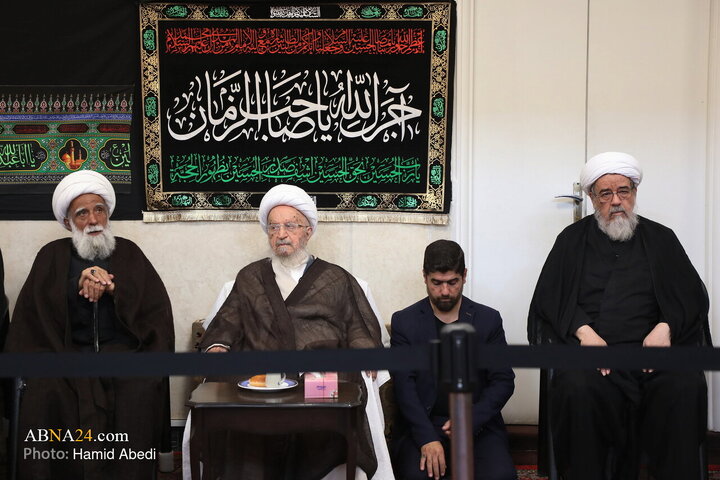مراسم عزاداری روز شهادت امام رضا(ع) با حضور آیت الله العظمی مکارم شیرازی