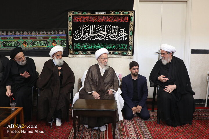 مراسم عزاداری روز شهادت امام رضا(ع) با حضور آیت الله العظمی مکارم شیرازی