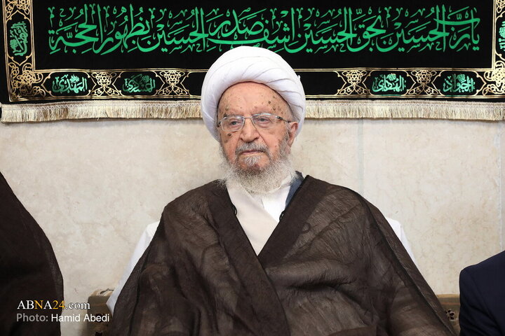 مراسم عزاداری روز شهادت امام رضا(ع) با حضور آیت الله العظمی مکارم شیرازی