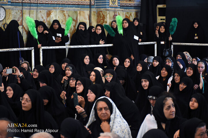 مراسم عزاداری سالروز شهادت امام رضا(ع) در جوار بارگاه حضرت فاطمه اخری(س)