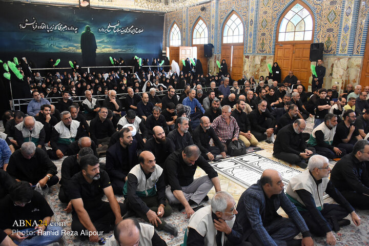 مراسم عزاداری سالروز شهادت امام رضا(ع) در جوار بارگاه حضرت فاطمه اخری(س)