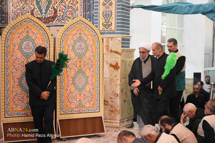 مراسم عزاداری سالروز شهادت امام رضا(ع) در جوار بارگاه حضرت فاطمه اخری(س)