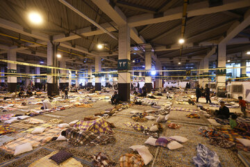 Photos: Imam Reza Mawkib in Holy Razavi Shrine to serve visitors