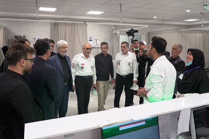 تقرير مصور/ رئيس قسم الطوارئ الوطنية ورئيس لجنة الصحة البرلمانية يزوران مستشفى دار شفاء الامام الرضا (ع)