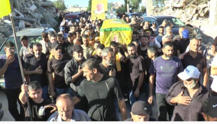 حزب الله يشيّع الشّهيد محمد قاسم في عيتا الشعب الحدودية