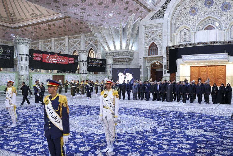 تجدید میثاق دکتر پزشکیان و اعضای هیئت دولت چهاردهم با آرمان‌های امام راحل