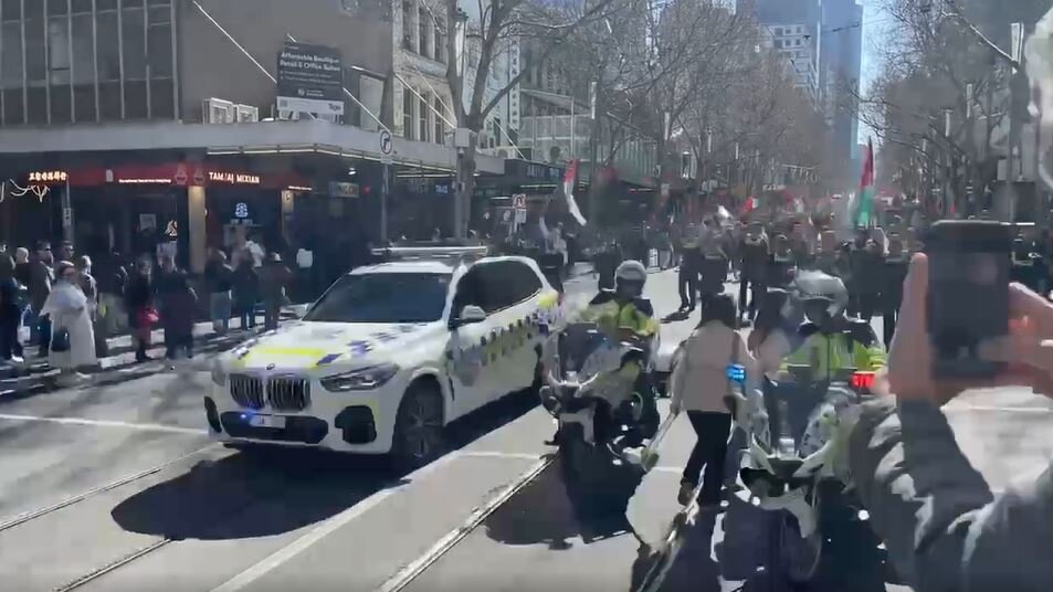Video: Massive Pro-Palestine March in Melbourne, Australia