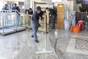Service Affairs Department is conducting a cleaning campaign around Al-Abbas holy shrine