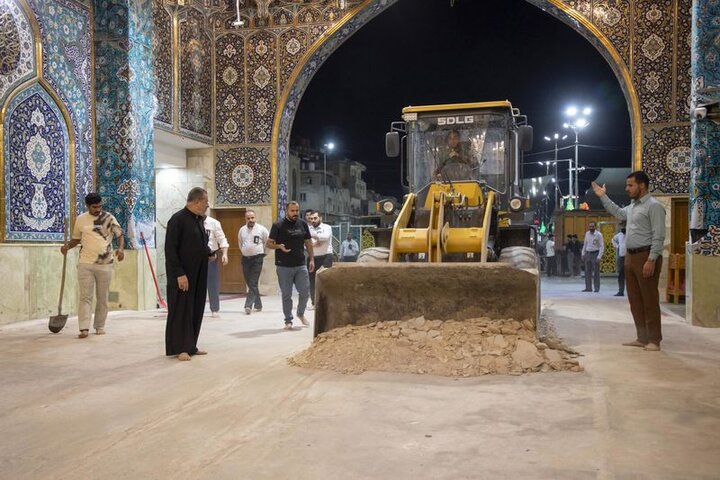 حملة لتهيئة بوابات صحن مرقد أبي الفضل العباس (عليه السلام)