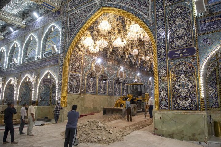 حملة لتهيئة بوابات صحن مرقد أبي الفضل العباس (عليه السلام)