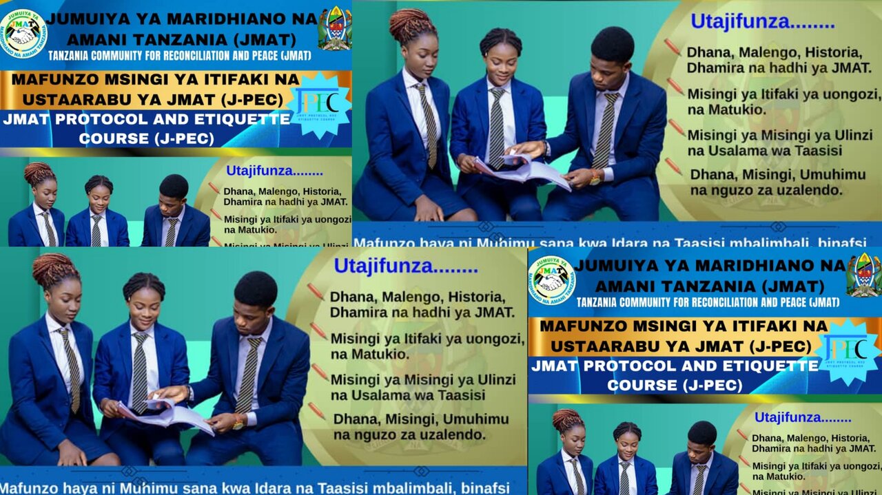 JMAT Yatangaza Mafunzo ya Msingi ya Itifaki na Ustaarabu (J-PEC) Jijini Dar es Salaam