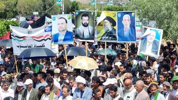 Səədə və Səna universitetlərinin tələbələri sionist rejimin təcavüzlərini pisləyən etiraz aksiyası keçiriblər