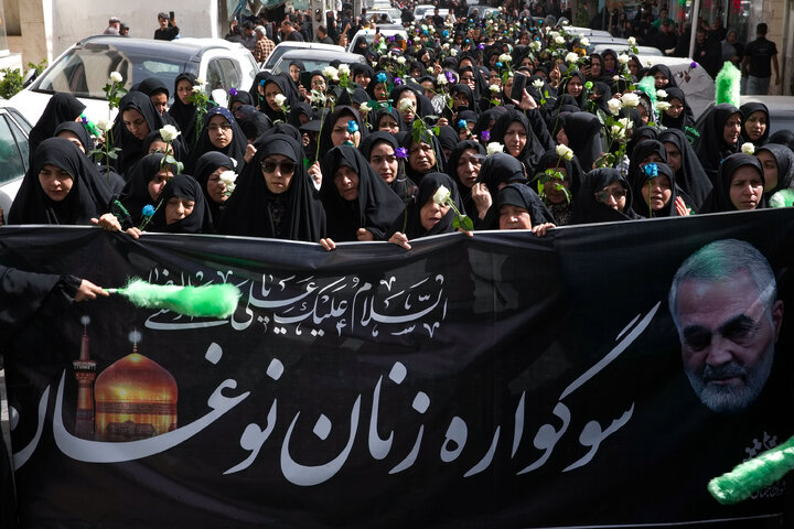 تقرير مصور/ مراسم عزاء سيدات حي نوغان بمناسبة ذكرى استشهاد ثامن الأئمة (ع)