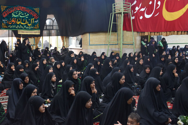 تقرير مصور/ مراسم عزاء سيدات حي نوغان بمناسبة ذكرى استشهاد ثامن الأئمة (ع)