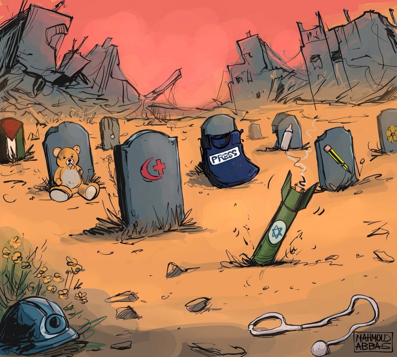 Cartoon: Gaza Target Bank