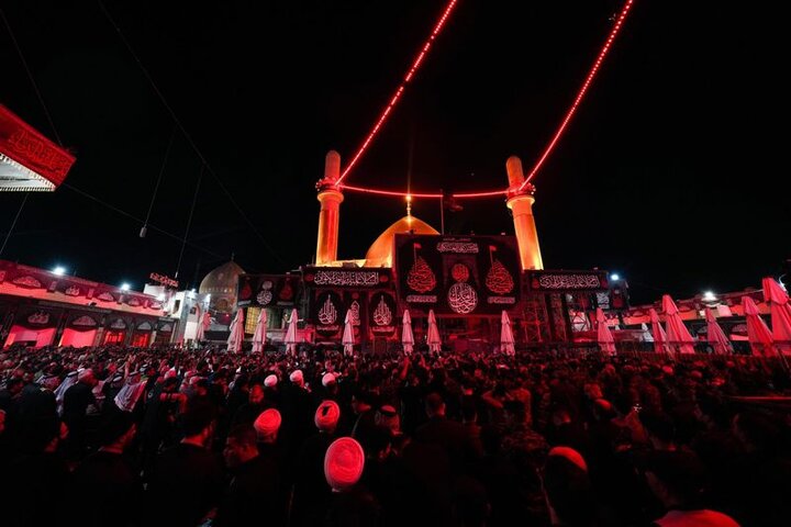 مراسيم رفع راية شهادة الإمام الحسن العسكري (عليه السلام) بسامراء