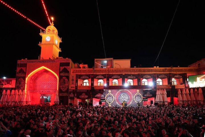 مراسيم رفع راية شهادة الإمام الحسن العسكري (عليه السلام) بسامراء