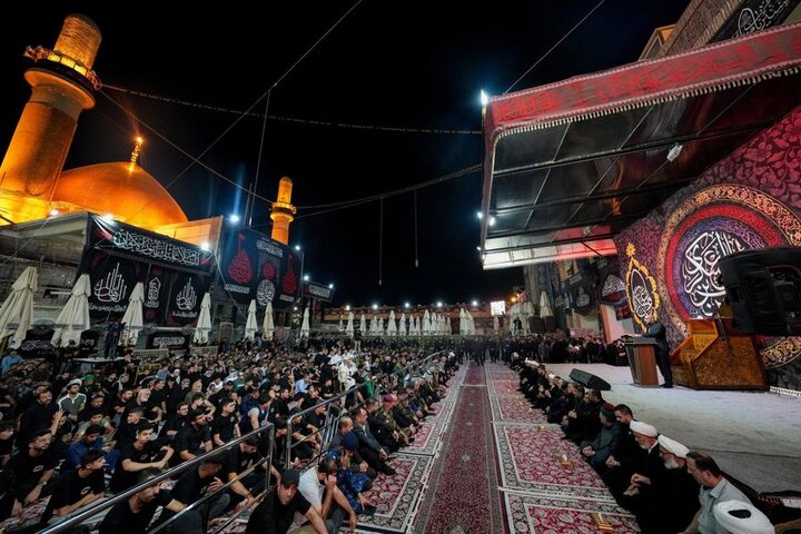 مراسيم رفع راية شهادة الإمام الحسن العسكري (عليه السلام) بسامراء