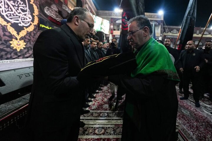 مراسيم رفع راية شهادة الإمام الحسن العسكري (عليه السلام) بسامراء