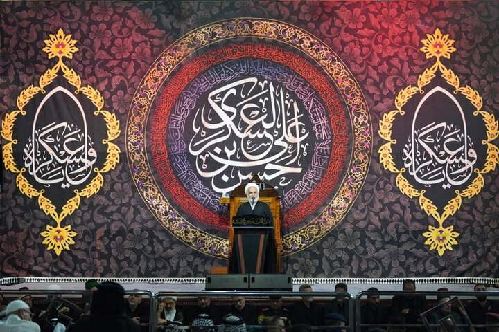 مراسيم رفع راية شهادة الإمام الحسن العسكري (عليه السلام) بسامراء