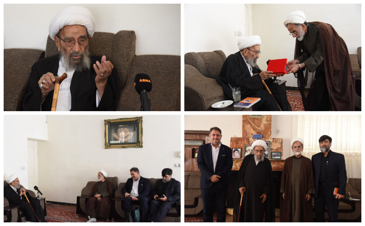 Sernav: Ayetullah Eşrefî Şahrudî di rûniştina berpirsiyarên ajansa Nûçeyen "Abna" de:"Xemxwariya ji bo mekteba Ehl-ul Beytê(s.x) pêşketina kar anîne / Bi himeta Îmam û şoreşê navê Ehl-ul Beytê(s.x)li hemû cîhanê belav bû"