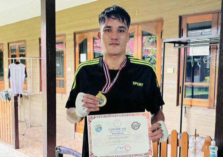 درخشش هادی الهامی ورزشکار شیعه افغانستانی در رقابت‌های بوکس تایلند