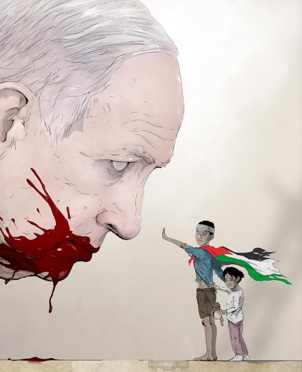 Kartun | Darah Rakyat Palestin Di Tangan Netanyahu Kartun | Darah Rakyat Palestin Di Tangan Netanyahu