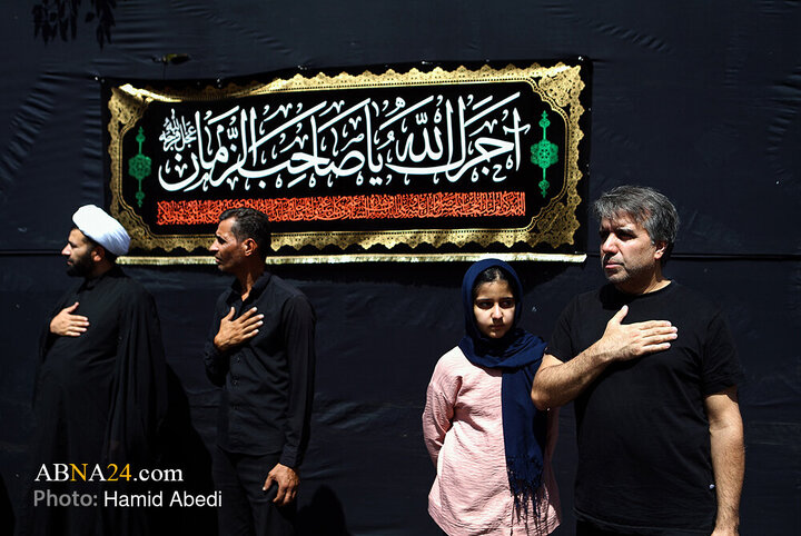 گزارش تصویری | دسته عزاداری آیت‌الله وحید خراسانی در روز شهادت امام حسن عسکری(ع)