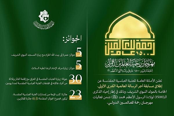 إطلاق مسابقة أجر الرسالة العالمية الكبرى الأولى