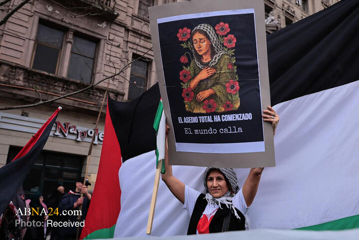 Informe fotográfico | Gran manifestación de simpatizantes de Palestina en la capital de Argentina