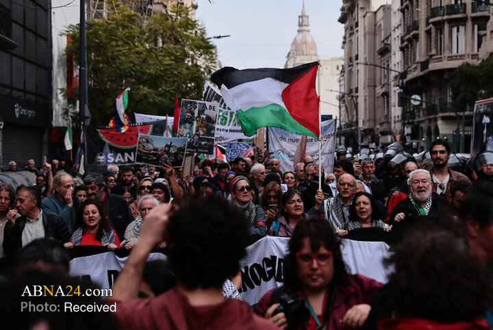 Informe fotográfico | Gran manifestación de simpatizantes de Palestina en la capital de Argentina