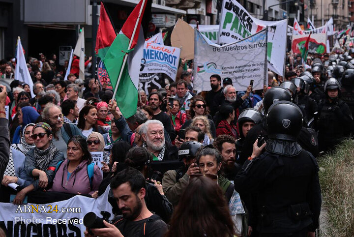 Informe fotográfico | Gran manifestación de simpatizantes de Palestina en la capital de Argentina