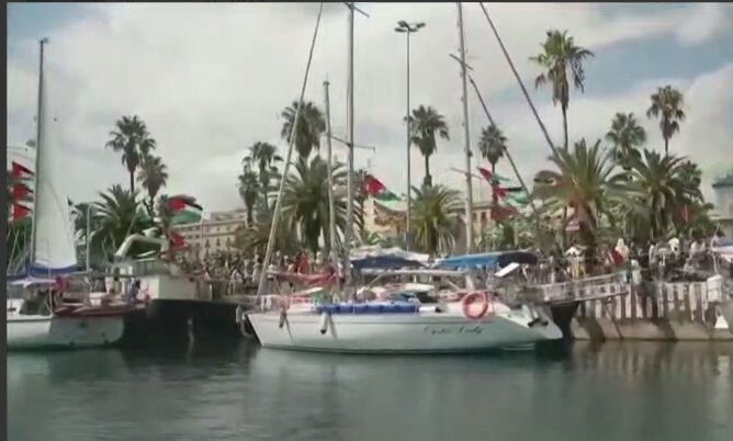 گزارشی از حضور همراهان ایرانی در کاروان صمود؛ لشکر حزب‌الله جهانی؛ از تونس تا اسپانیا راهی غزه شد