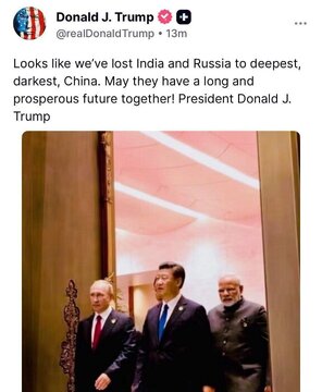 Trump: Tumepoteza India na Urusi kwa China