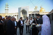 Iran’s Minister of Cultural Heritage visits Hazrat Masoumeh holy shrine