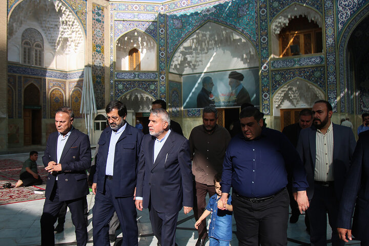Photos: Iran’s Minister of Cultural Heritage visits Hazrat Masoumeh holy shrine